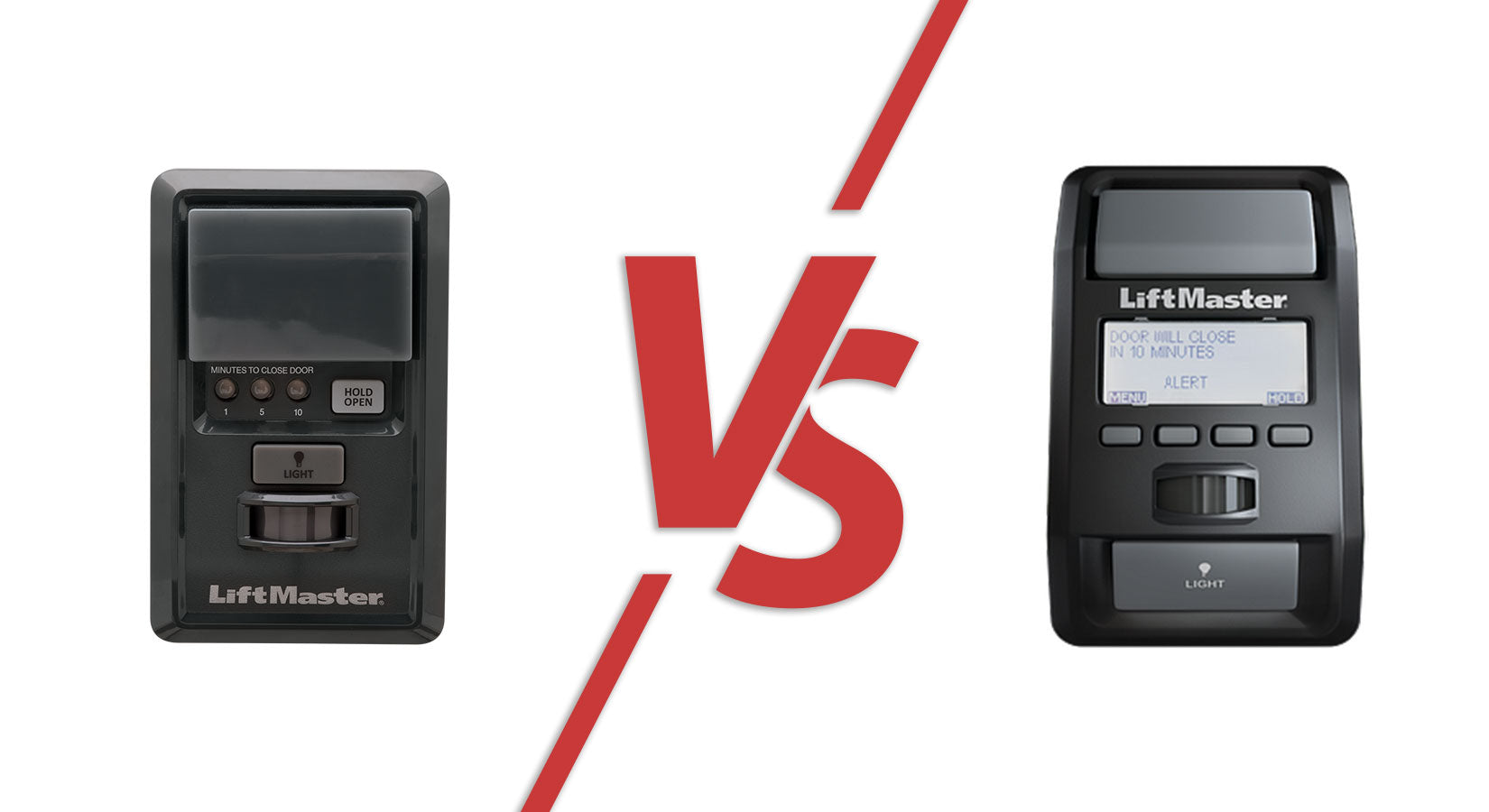 Compare 881LMW vs. 880LMW: LiftMaster Smart Control Panel Upgrade