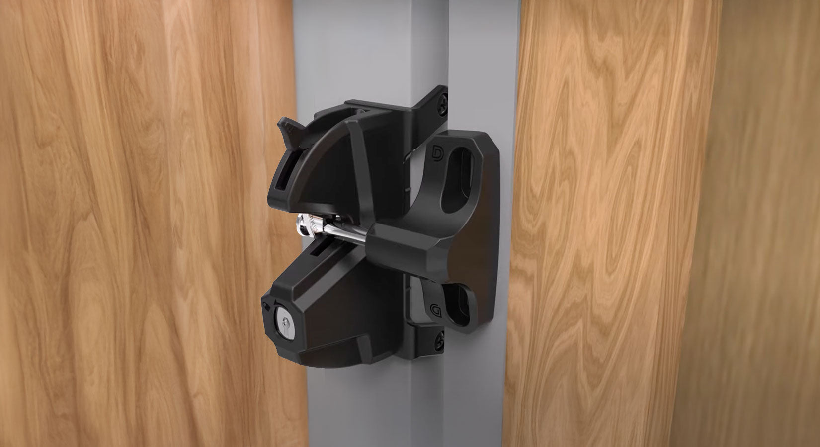 D&D Technologies LokkLatch: Lockable Gravity Latch | All Security Equipment