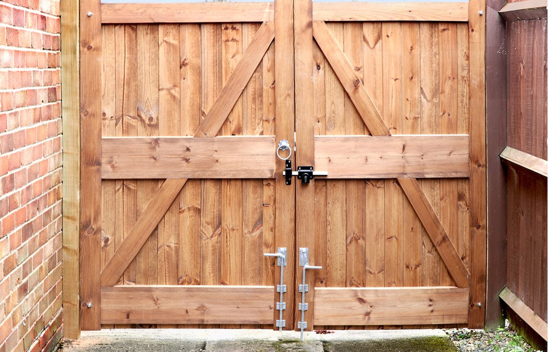 a wooden gate