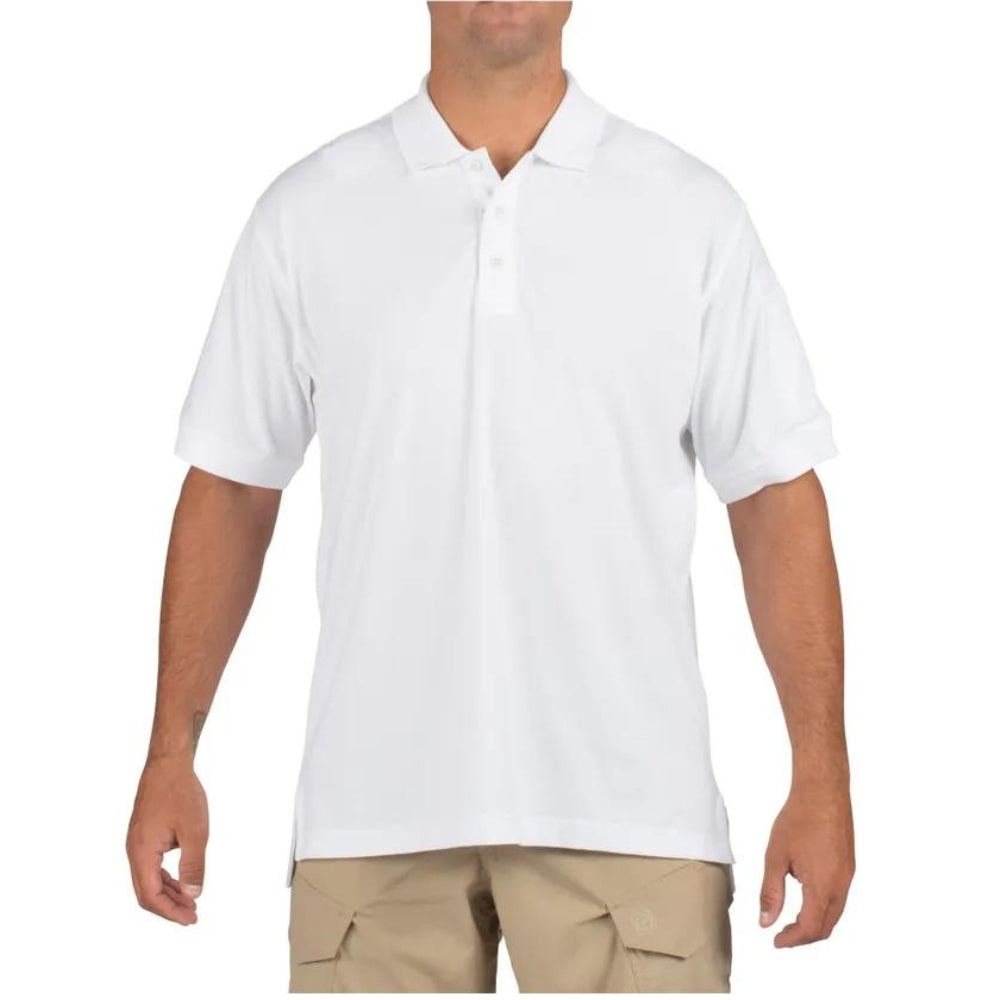 5.11 Tactical Short Sleeve Polo (White) | All Security Equipment