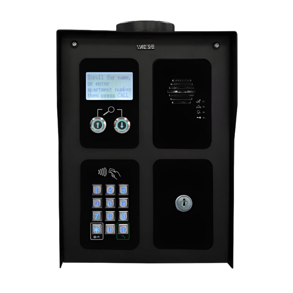 AES MOD-CL-PBK-USPS Multi-Resident 4G Cellular Powder Coat Modular Pedestal Callbox | All Security Equipment