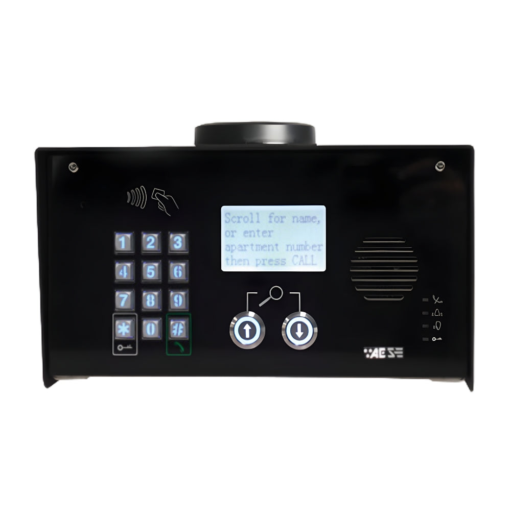 AES Multi-Resident 4G Cellular Callbox with LCD, Keypad, and Prox 125k Reader | All Security Equipment
