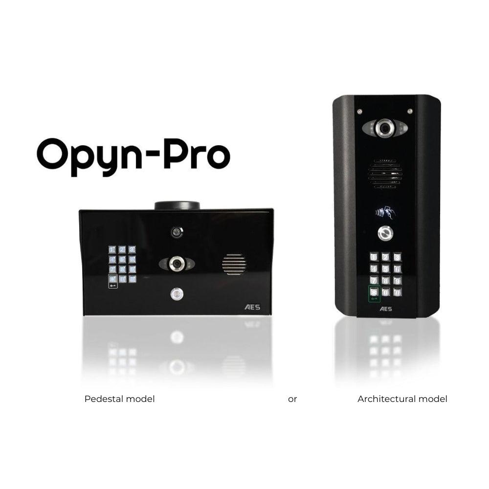 AES Opyn Pro IP Video Telephone Entry System with Keypad and Prox Reader | All Security Equipment