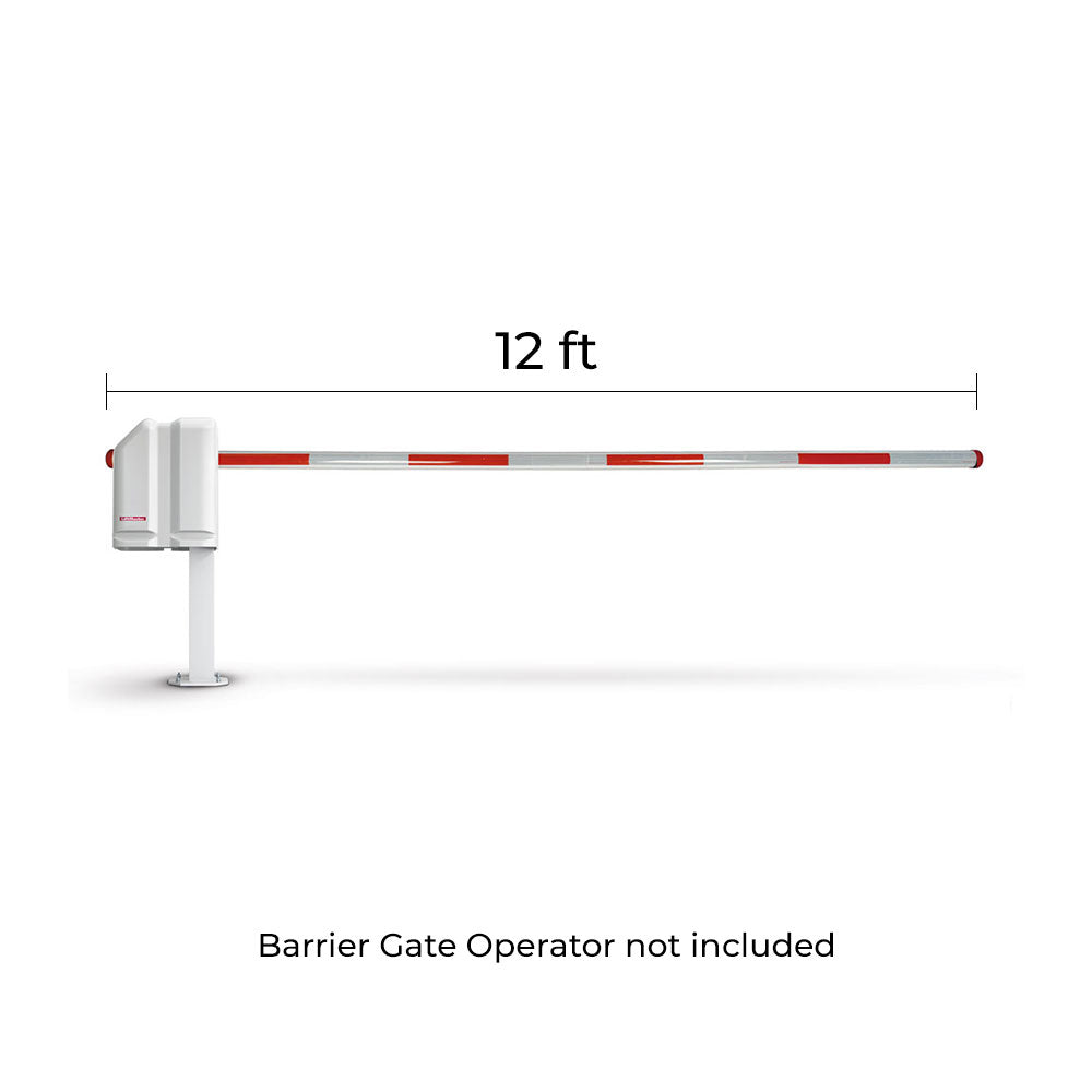 ASE 12' Universal LED Lighted Barrier Arm (2-pieces) FAS-12FTLEDBA | All Security Equipment