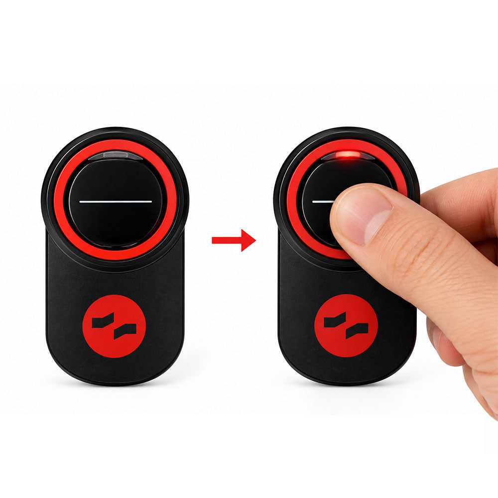ASE-TX2 2-button remote button highlight
