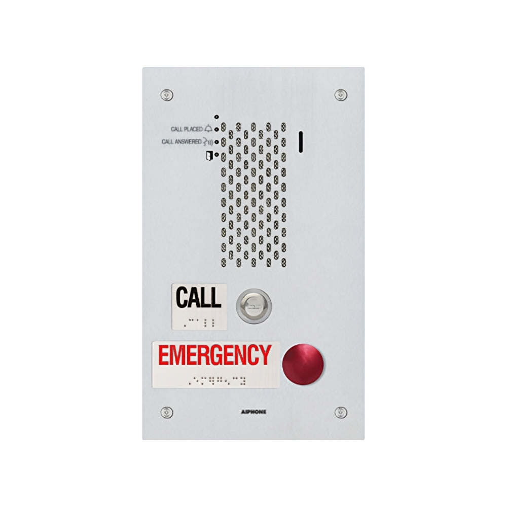 Aiphone IX-SSA-2RA IP Emergency Call Station with Call and Emergency Button | ASE