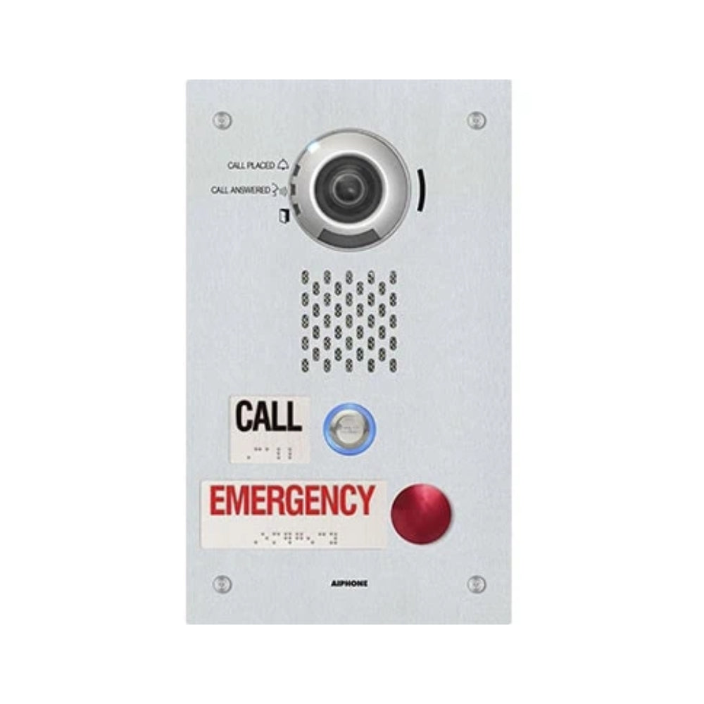 Aiphone IP Emergency Video Station with Call and Emergency Button | All Security Equipment