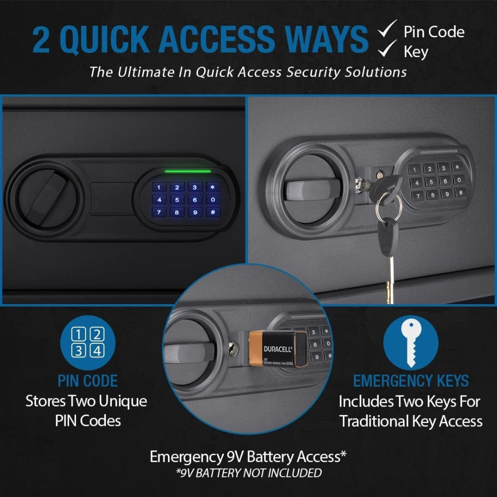 Barska AX13750 WL120 WardenLight 1.2 Cu. ft Digital Keypad Safe with Interior LED Light | All Security Equipment