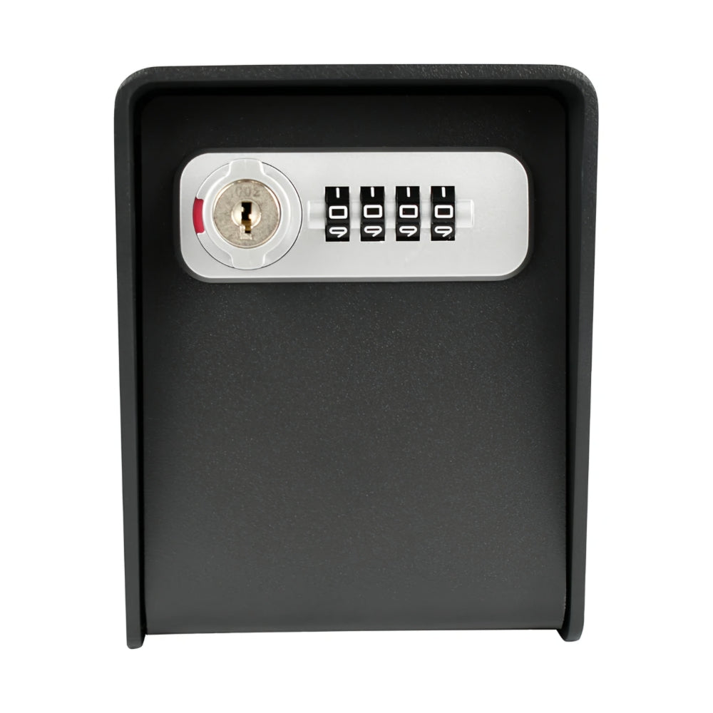 Barska CB14206 Wall-Mounted Key Lock Box with Combination and Key Lock | ASE