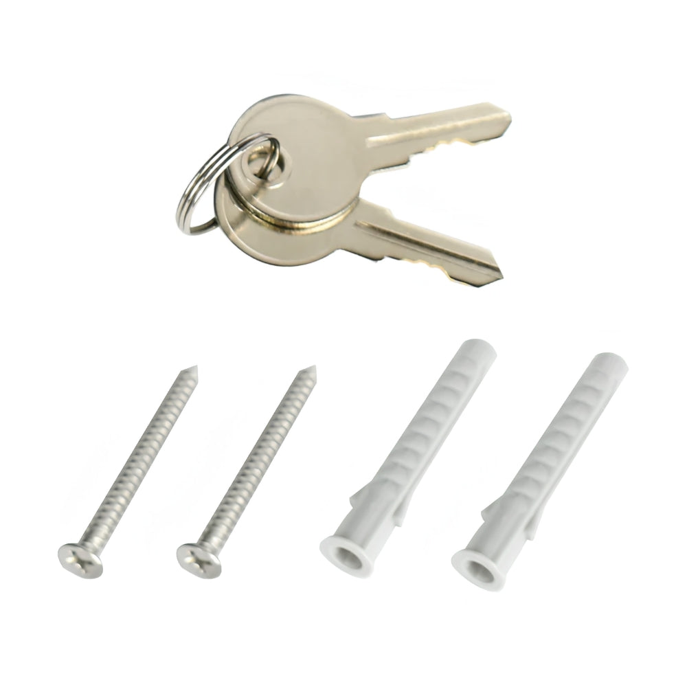 Barska CB14206 Wall-Mounted Key Lock Box with Combination and Key Lock | ASE