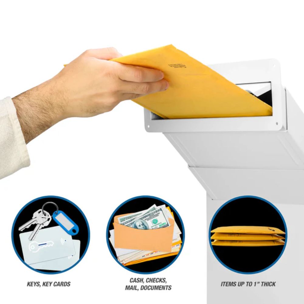 Barska Through-The-Wall Drop Box with Adjustable Chute | All Security Equipment