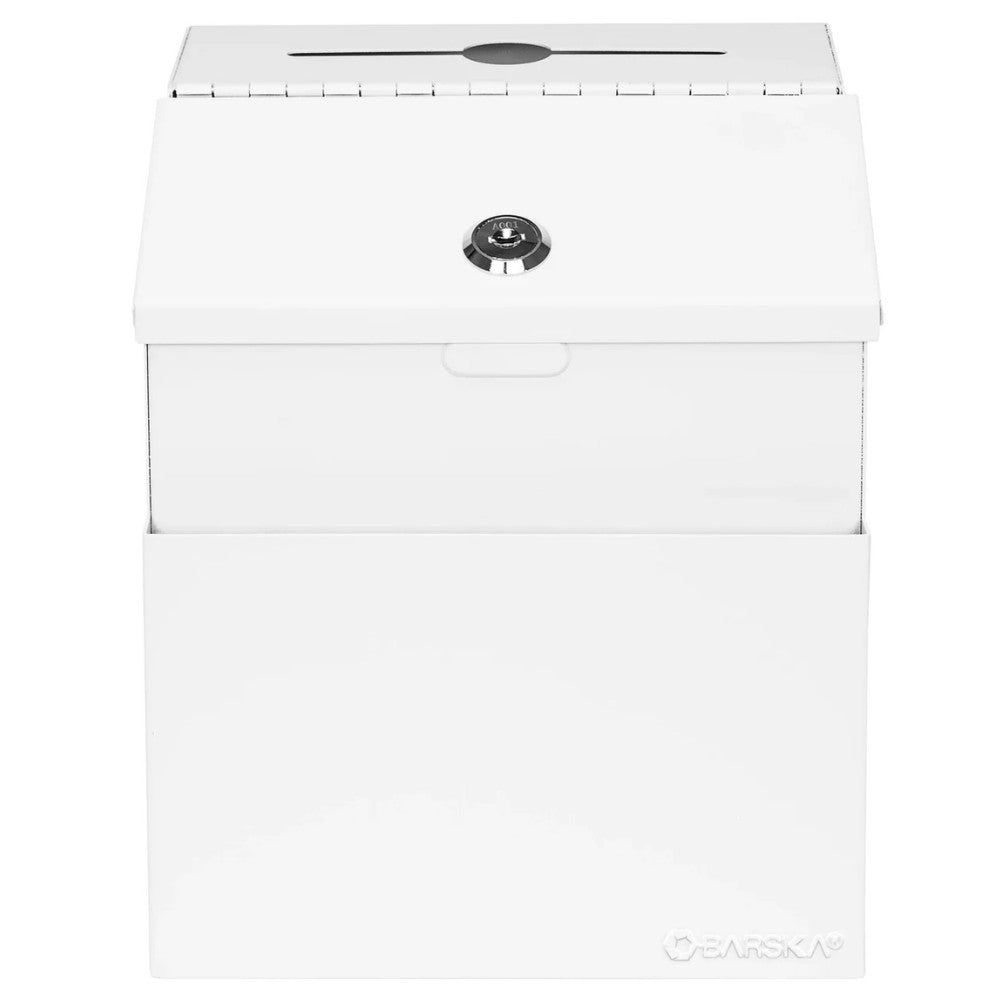 Barska CB14102 Suggestion & Ballot Drop Box with Paper Holder & Key Lock | ASE