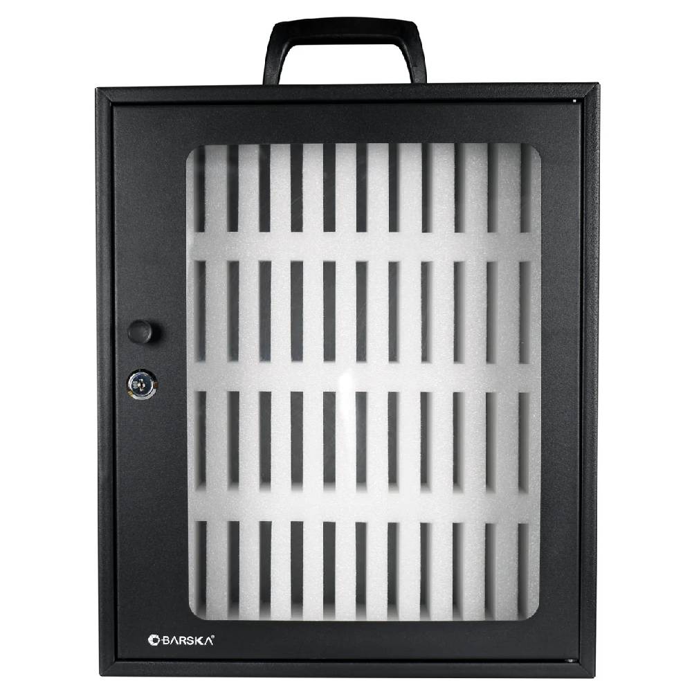 Barska CB14162 48 Capacity Smartphone Lock Box with Key Lock & Carry Handle | ASE