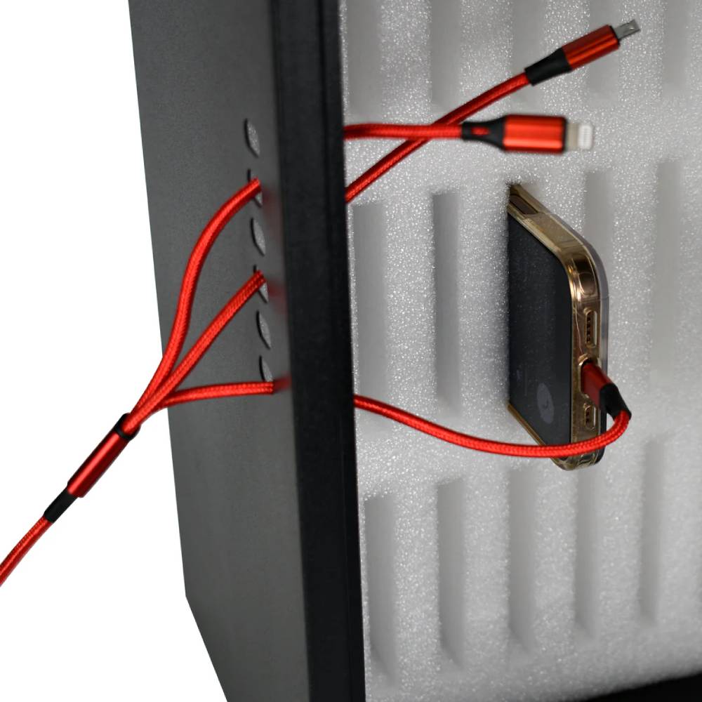 Barska CB14162 48 Capacity Smartphone Lock Box with Key Lock & Carry Handle | ASE