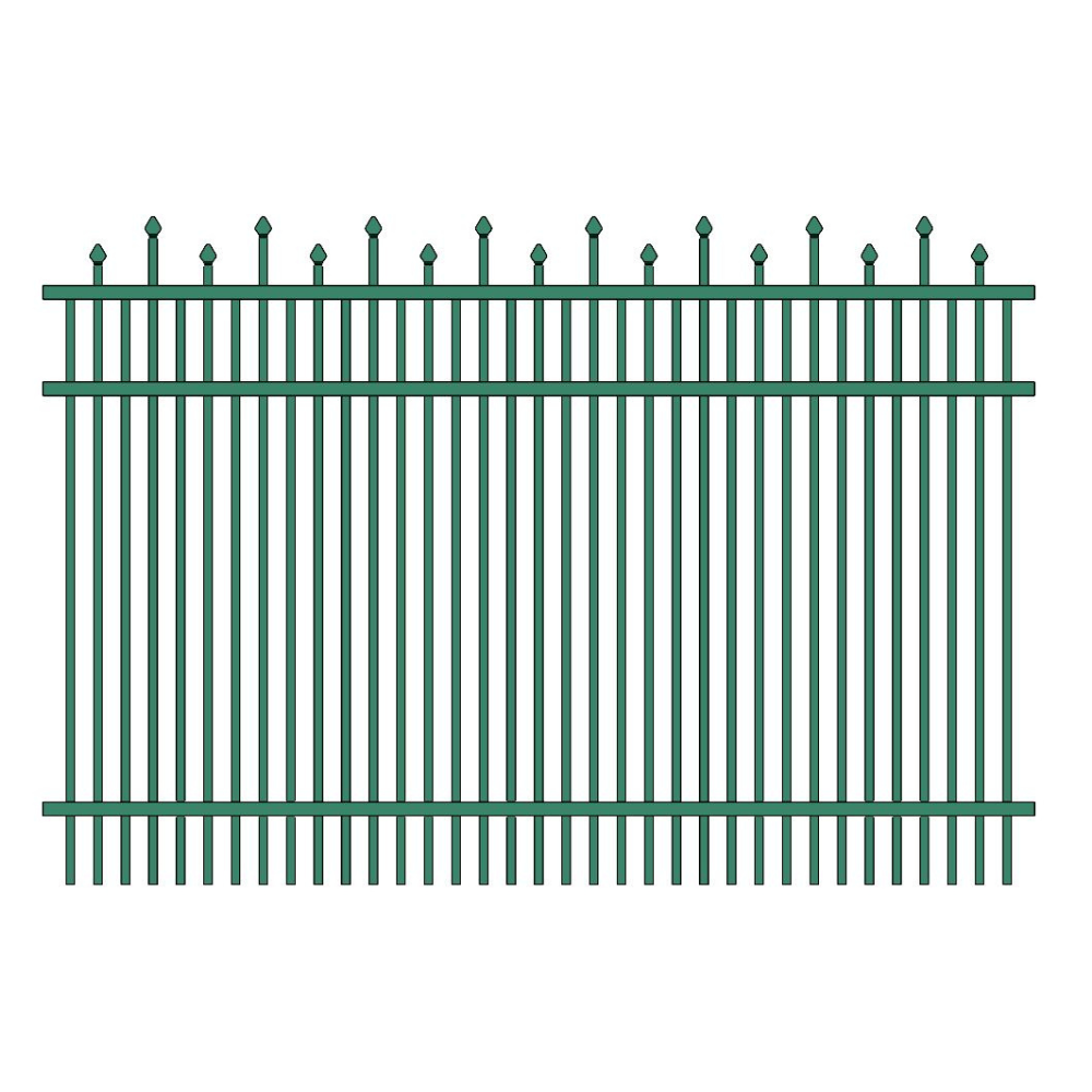 Commercial Fence 5’ H x 6’ W Aluminum California Style - iDeal