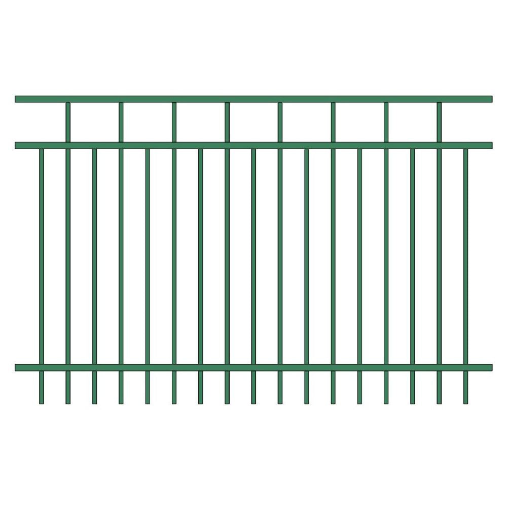 Commercial Fence 5’ H x 6’ W Aluminum Carolina Style - iDeal