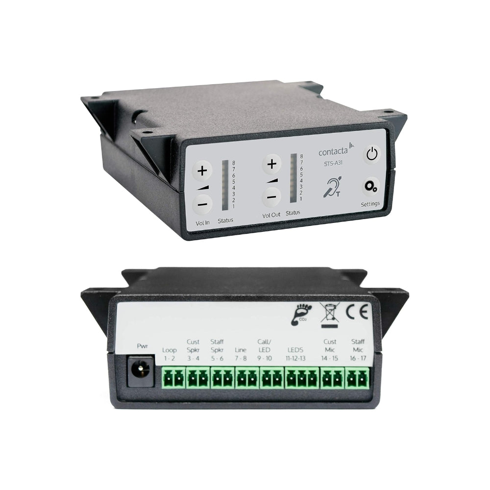 Contacta STS-K022 Window-Mounted Intercom Kit (Level 3 Ballistic-Rated) | All Security Equipment