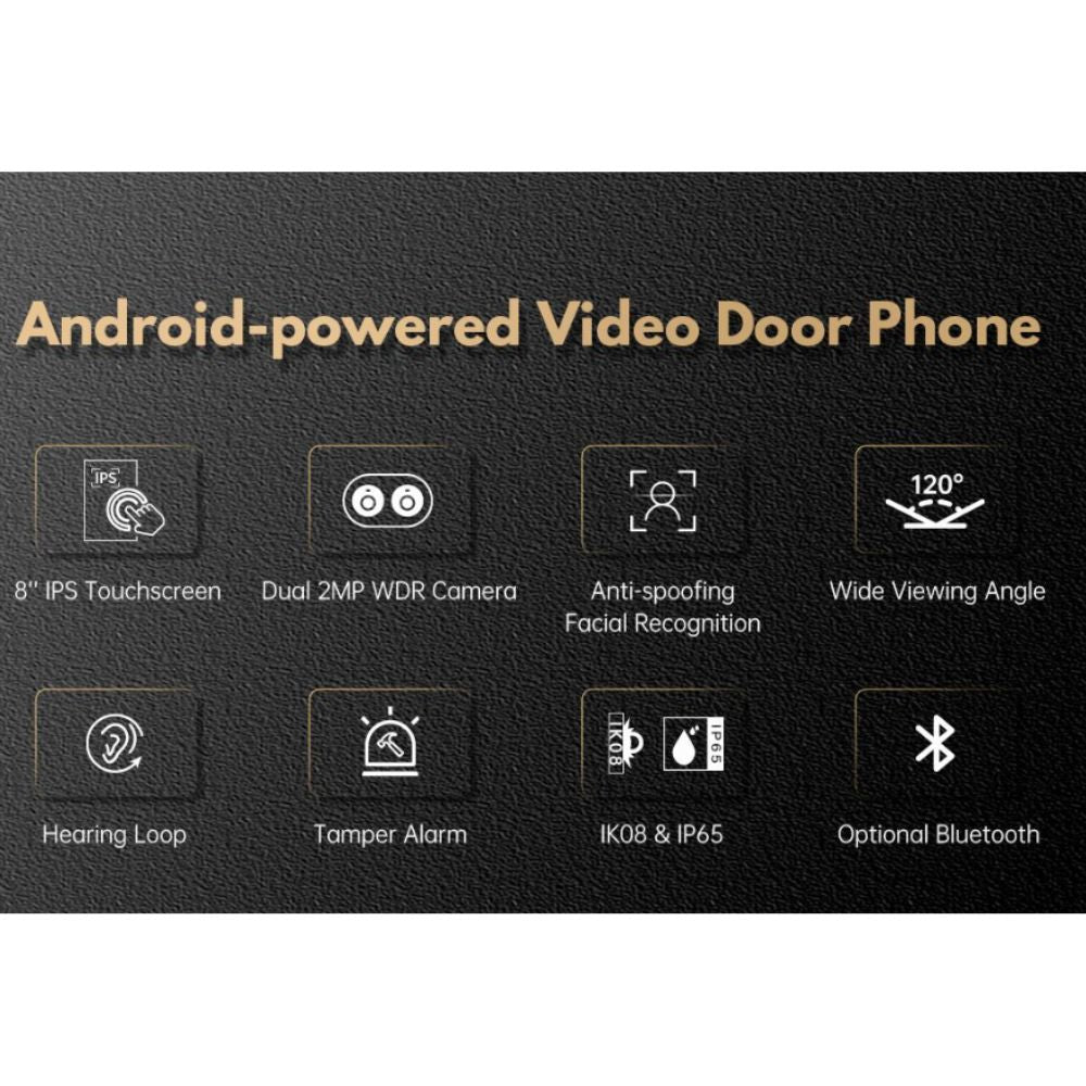 DNAKE 8" IPS LCD Capacitive Touch Screen (Surface Mount) | All Security Equipment
