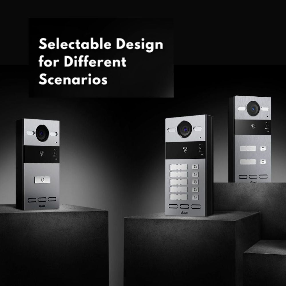 DNAKE S213M-2 Smart Intercom System with 2 Name Plate Call Buttons, Weatherproof, Cloud-Based, PoE or 12V, Flush Mount with 5 App License