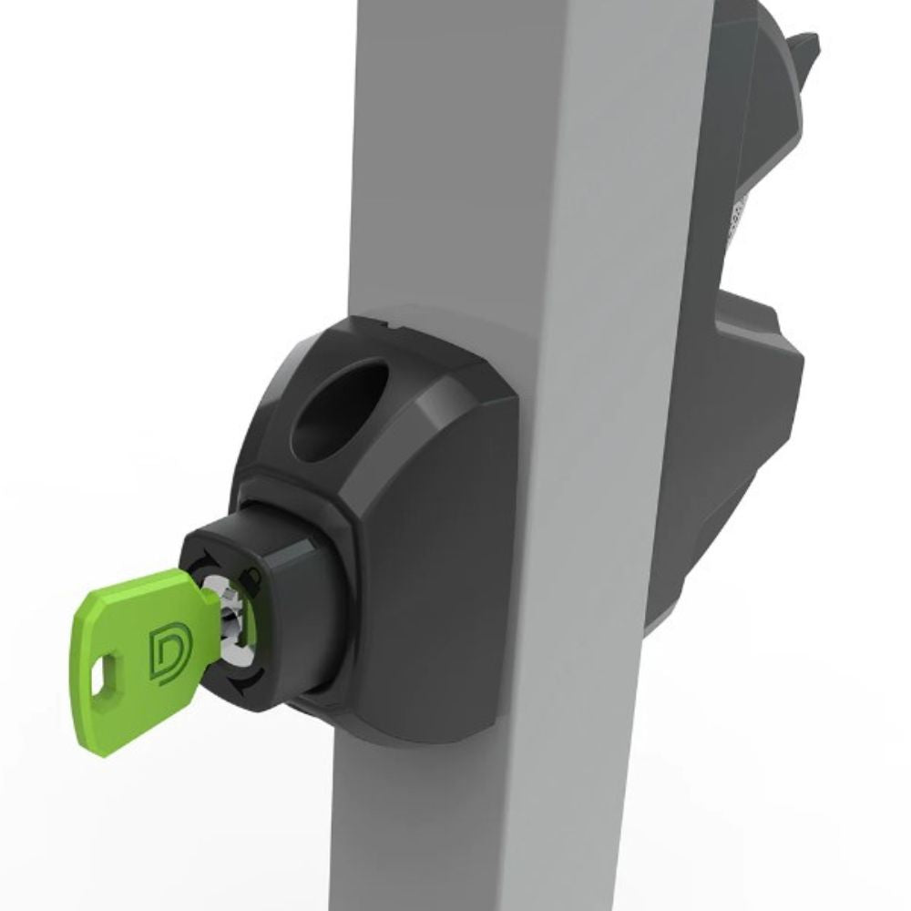 D&D Technologies LokkLatch Plus Gate Latch Keyed-Different Black LL3PWD