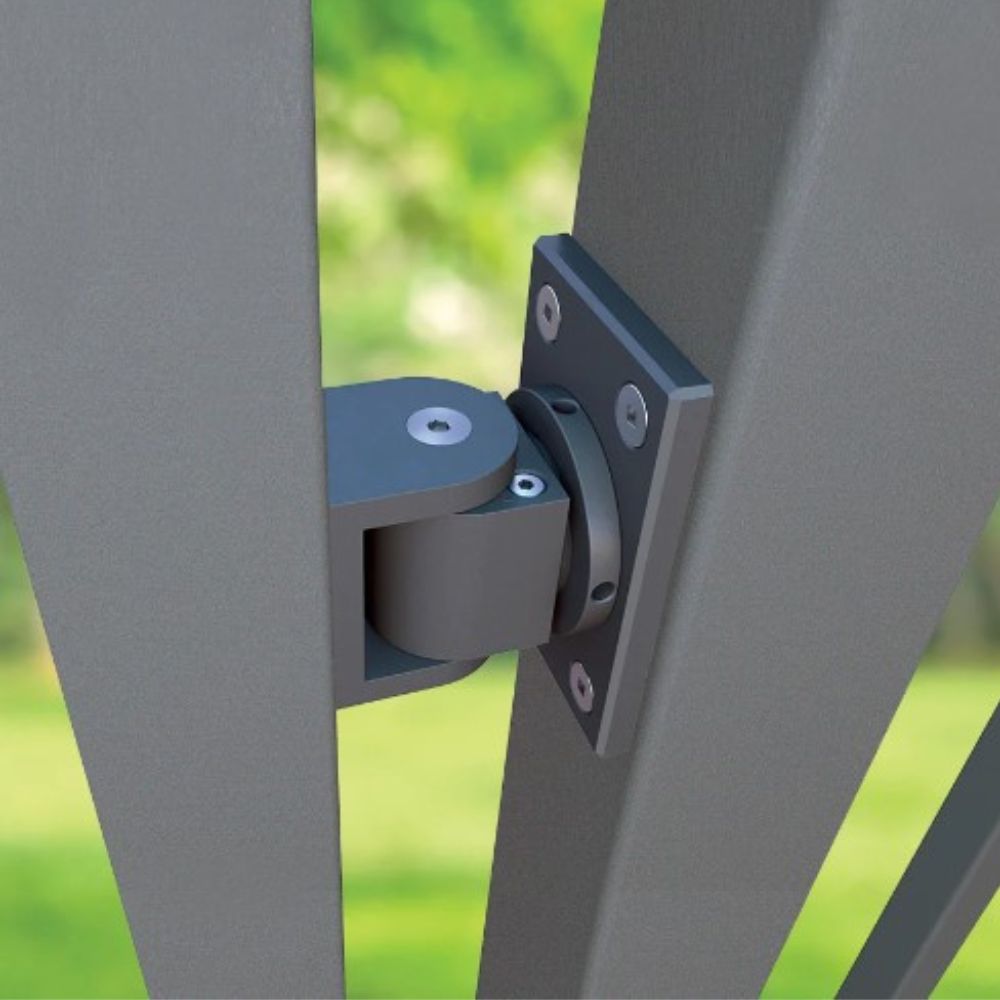 D&D Technologies SureClose SM W Center Mount Hinge Steel 75001114