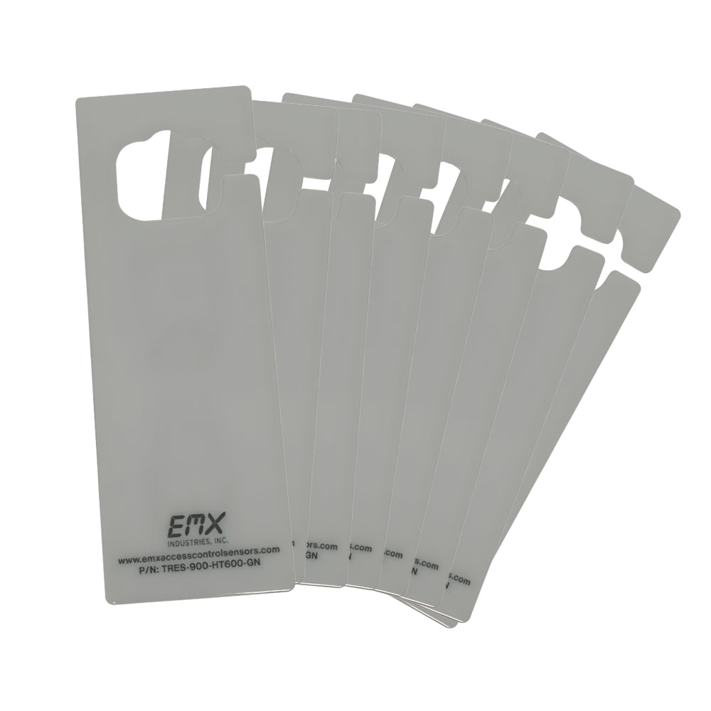 EMX K-TRES-900-HT600-GN-50 UHF RFID Hang Tag 2" x 6" - Small EMX Logo (Pack of 50) | All Security Equipment