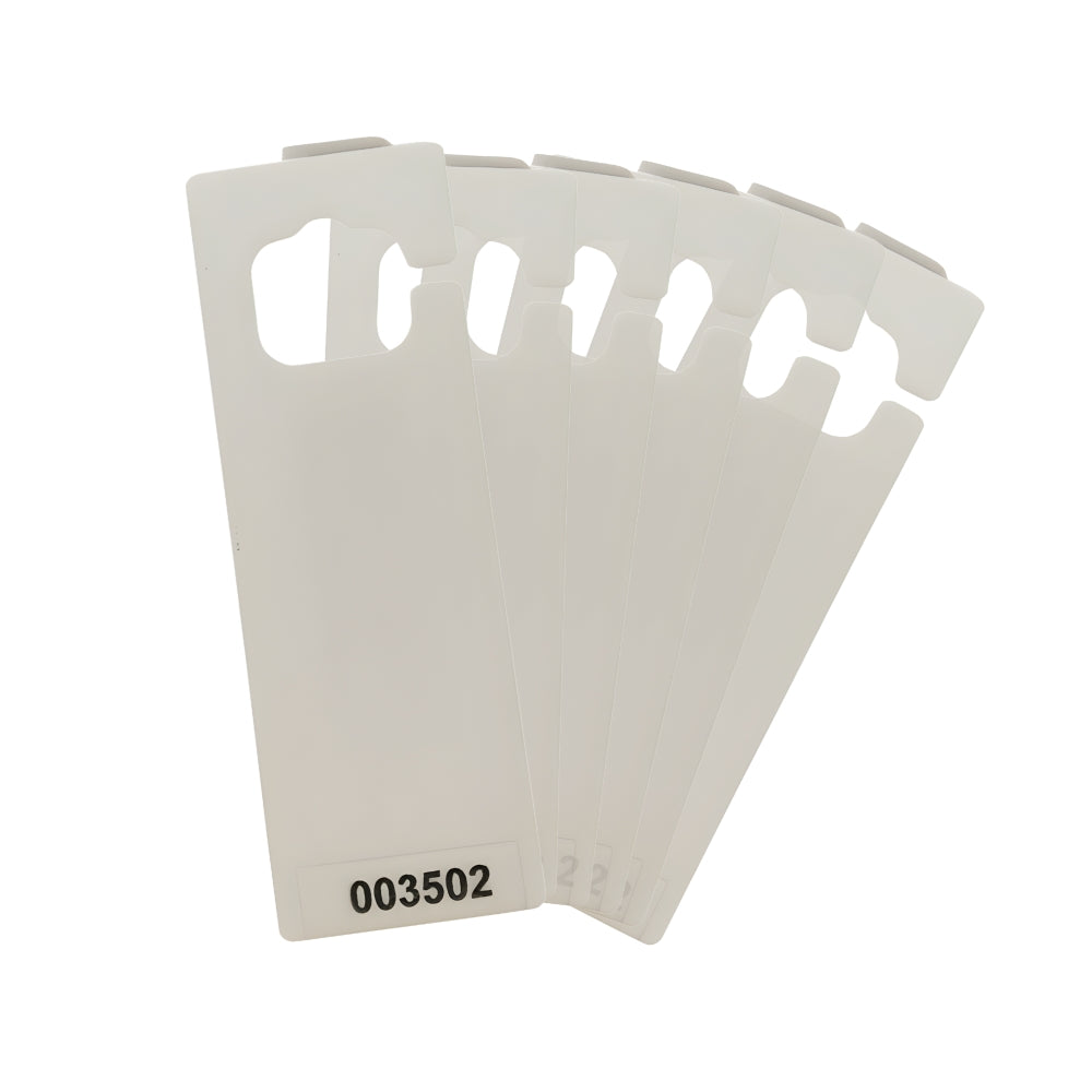 EMX TRES-900-HT600-W-25 UHF RFID Hang Tag 2" x 6" - Plain White (Pack of 25) | All Security Equipment