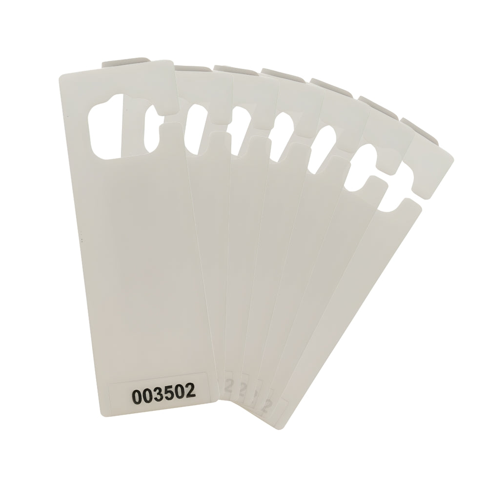 EMX K-TRES-900-HT600-W-50 UHF RFID Hang Tag 2" x 6" - Plain White (Pack of 50) | All Security Equipment