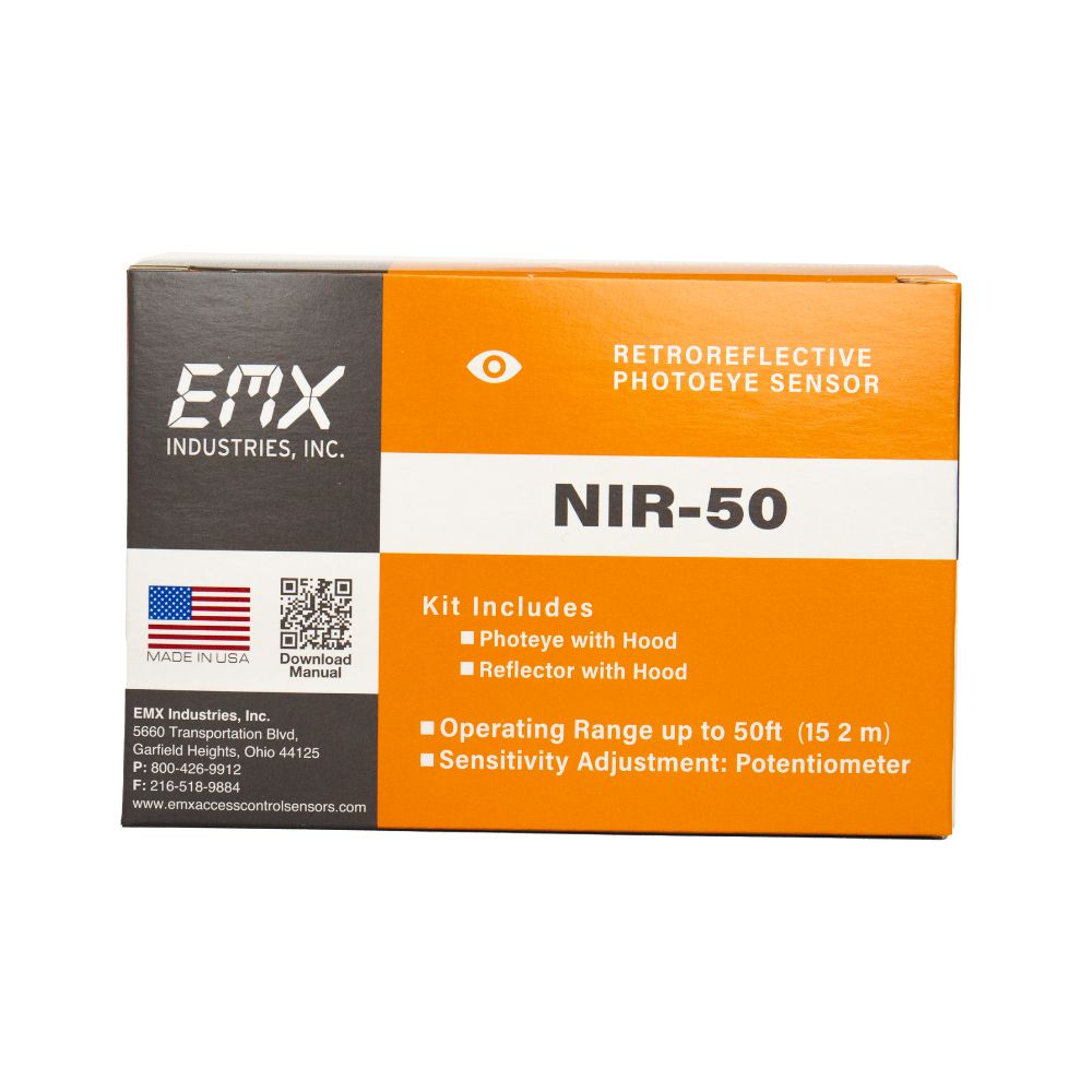 EMX NIR-50 Retroreflective Photoeye Kit EMX-NIR-50-KIT
