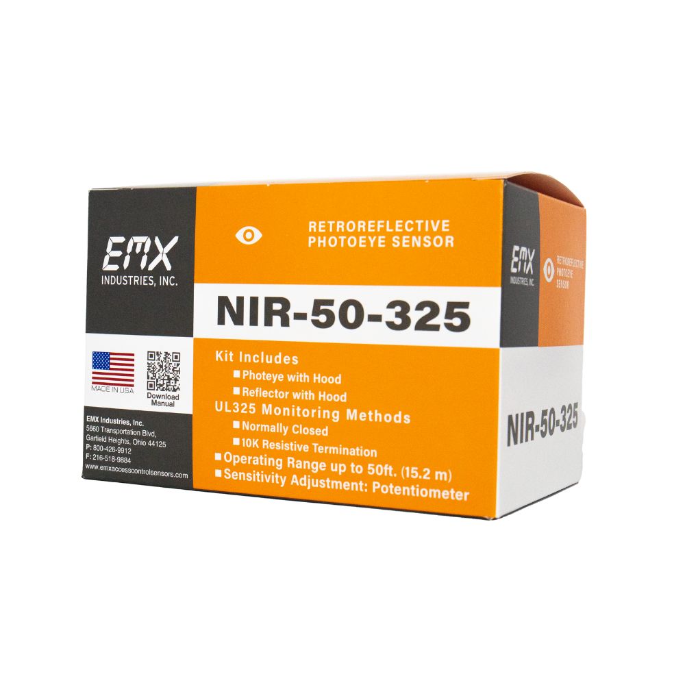 EMX Retroreflective Photoeye Kit NIR-50-325-KIT