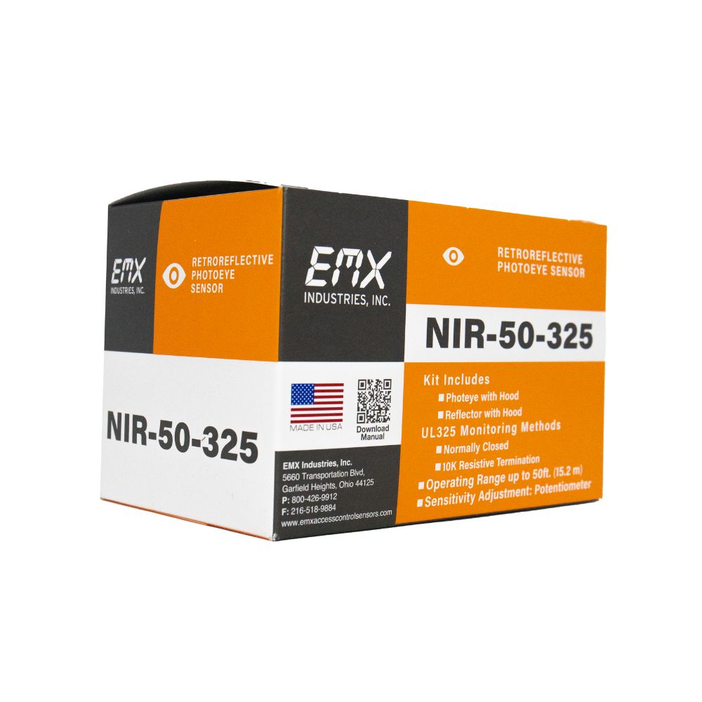 EMX Retroreflective Photoeye Kit NIR-50-325-KIT