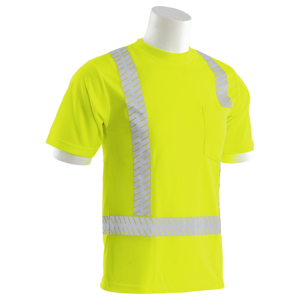 ERB Safety 9006SEG Class 2 Birdseye Mesh Short SLV Segment (Lime)