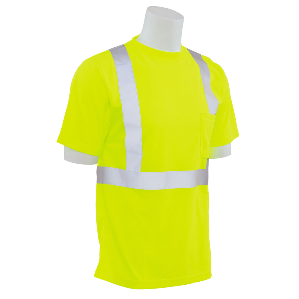 ERB Safety 9006SX Class 2 Birdseye Mesh Short (Lime)