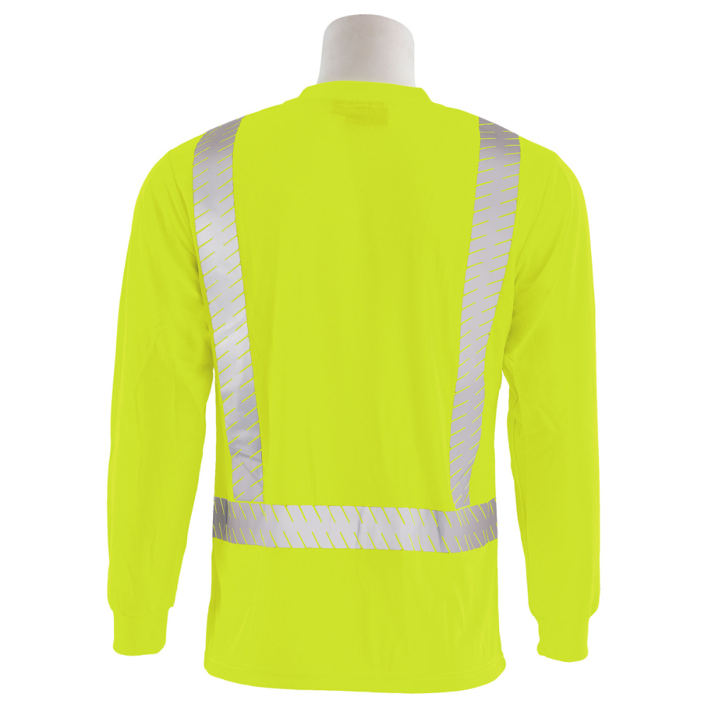 ERB Safety 9007SEG ANSI/ISEA 107 Type R Class 2 Long Sleeved T (Lime)