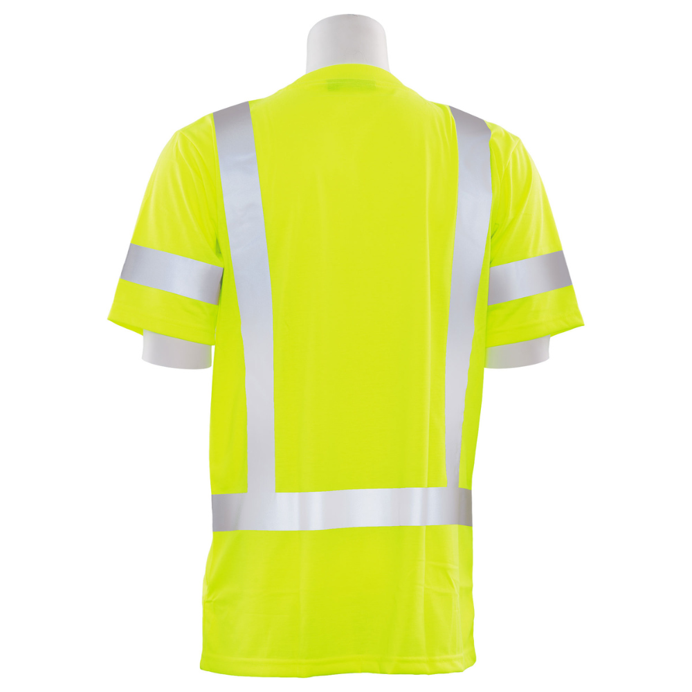 ERB Safety 9801S Short Sleeved T-shirt w/ Reflective Trim (Lime)
