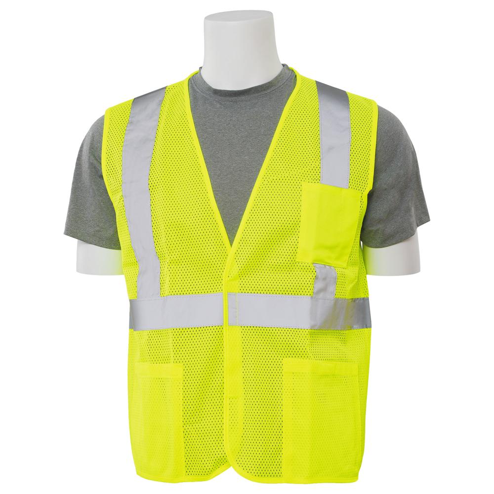 ERB Safety S362P Economy Safety Vest (Lime) | All Security Equipment