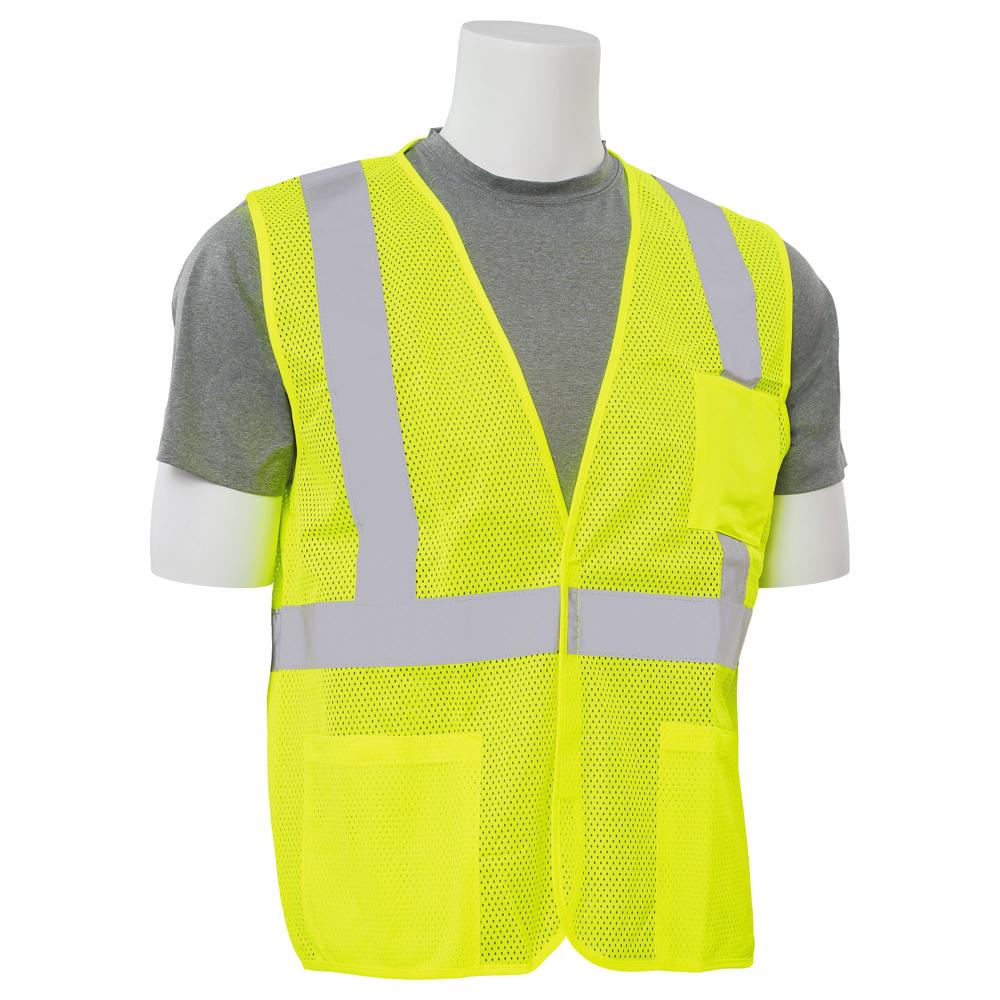 ERB Safety S362P Economy Safety Vest (Lime) | All Security Equipment