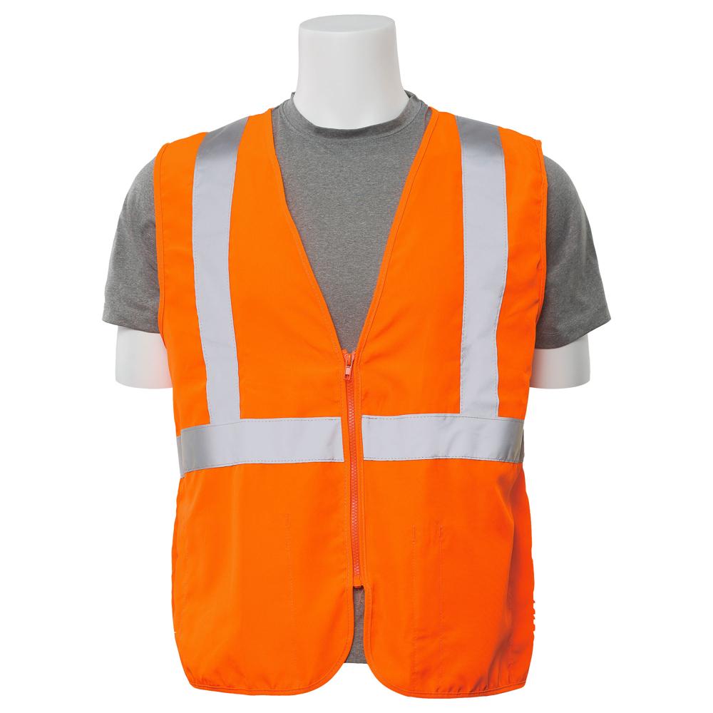 ERB Safety S388Z Zipper Safety Vest (Orange) | All Security Equipment