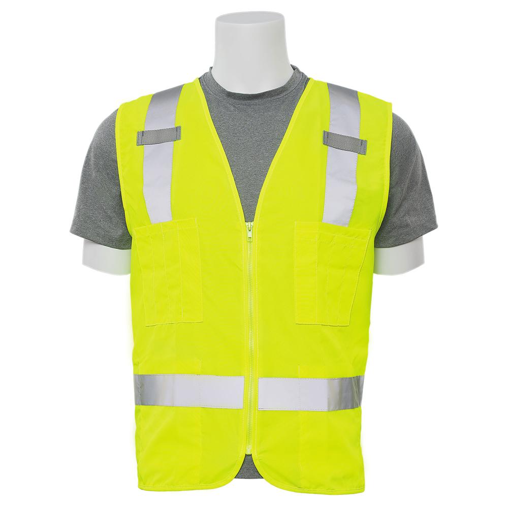 ERB Safety S414 Surveyor Safety Vest (Lime) | All Security Equipment