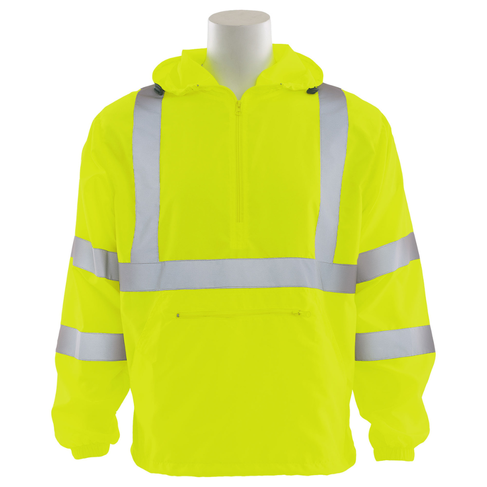 W450 Class 3 Zippered Pullover Windbreaker
