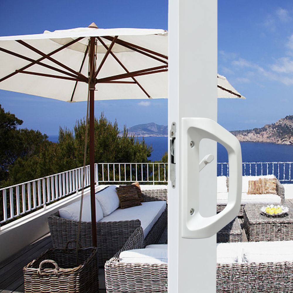 Easilok A10 Sliding Door Lock Patio Door Handle Set with Mortise Lock A10