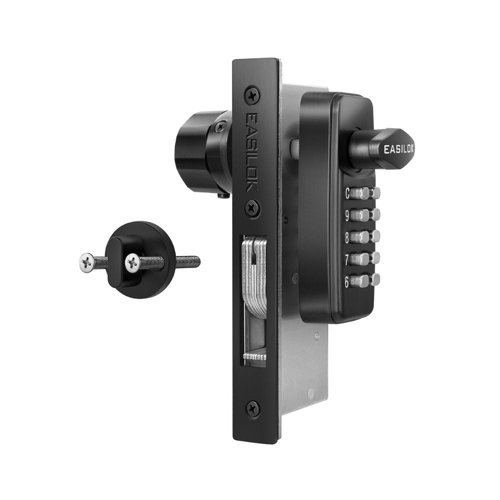 Easilok Keyless Keypad Storefront Door Lock Hookbolt - Black SK11-B29H