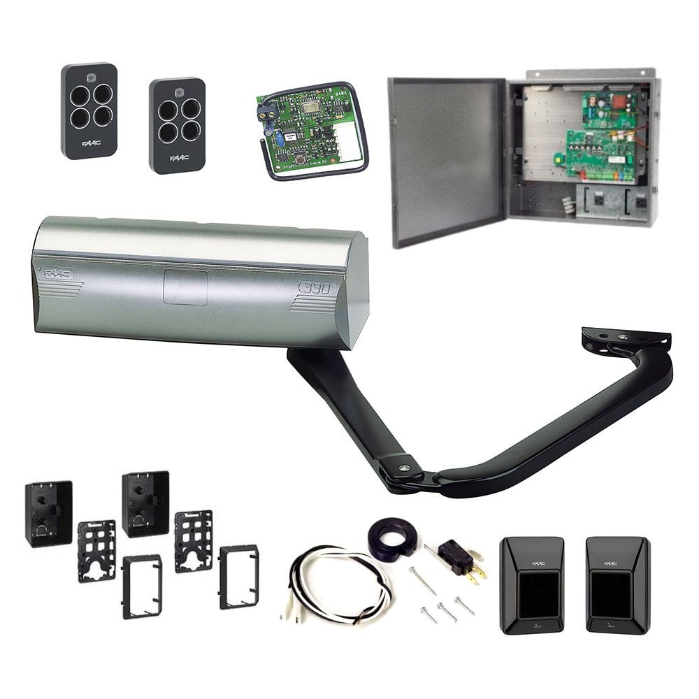 FAAC 390 Electromechanical Swing Gate Operator (Single Kit) 104572_5 | All Security Equipment