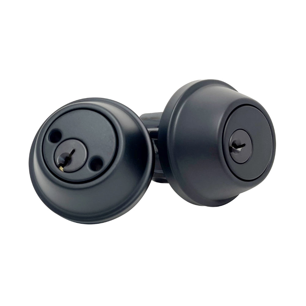 General Lock D162 622 6WL C Flat Black Grade 2 Double Cylindrical Deadbolt (Schlage C Keyway) | All Security Equipment