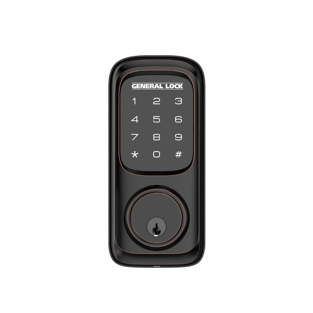 General Lock DZ560 613 4WL KW Touch Screen Z-Wave Keypad Deadbolts (Oil Rubber Bronze) | All Security Equipment