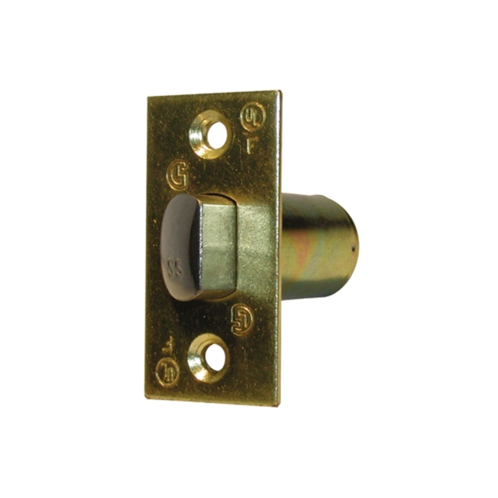 General Lock Grade 1 Cylindrical Square Corner Spring Latch (Bright Brass) | ASE