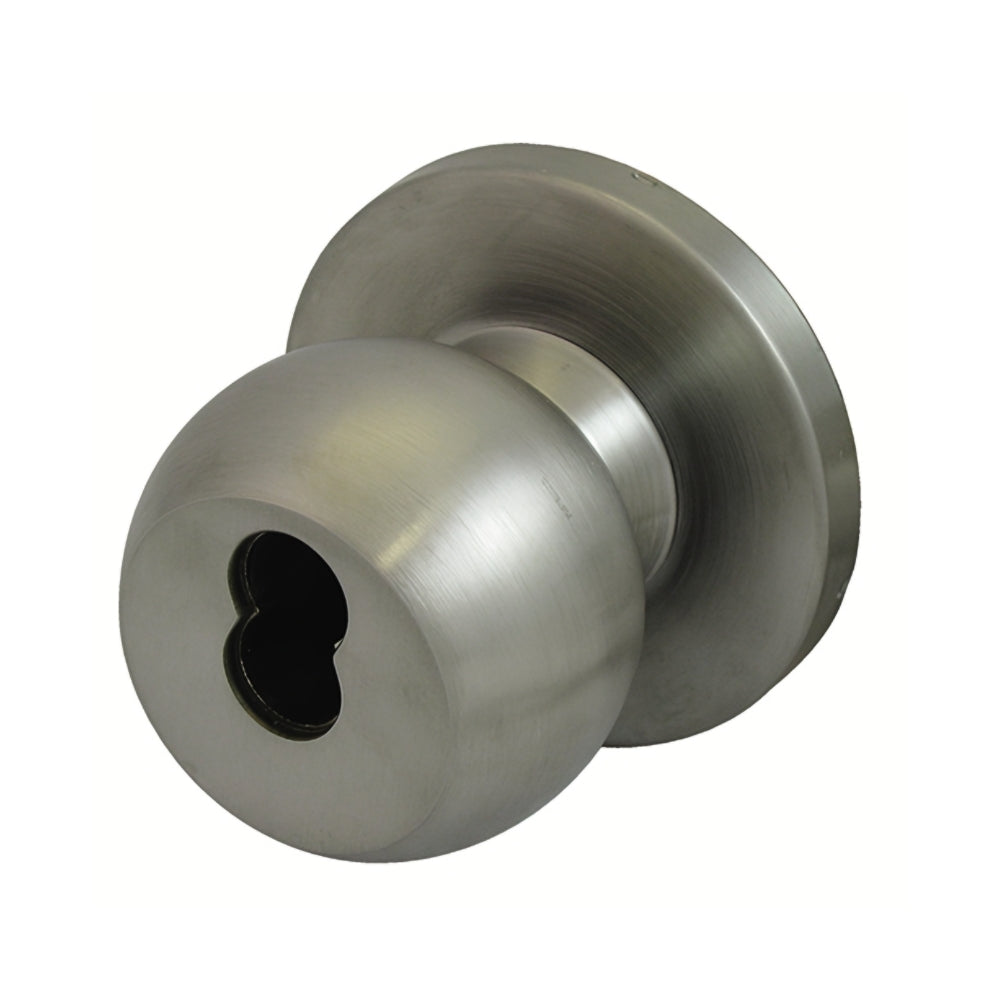 General Lock K280B-630-IC-234-S-ANSI Stainless Steel Grade 2 Cylindrical Storeroom Ball Knobset (SFIC Keyway) | ASE