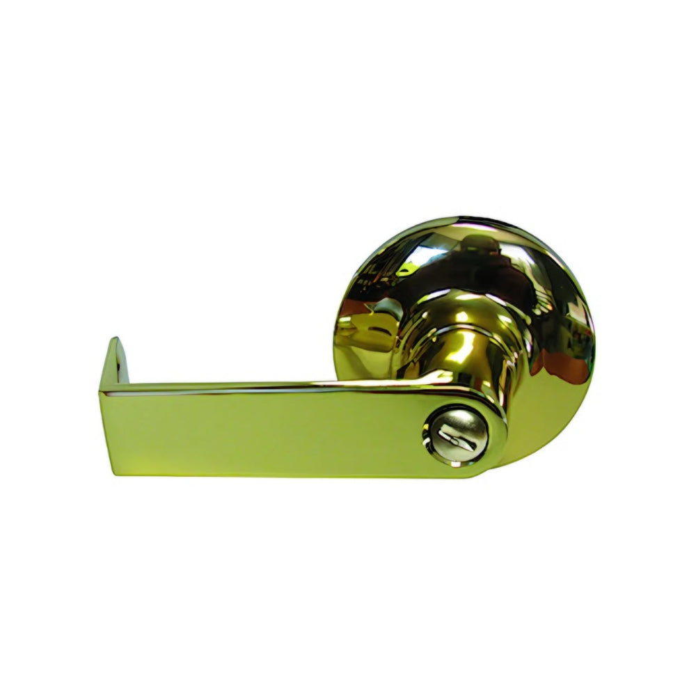 General Lock L140R 605 234 S ANSI Grade 1 Mechanical Privacy R-Lever Lockset (Bright Brass) | All Security Equipment