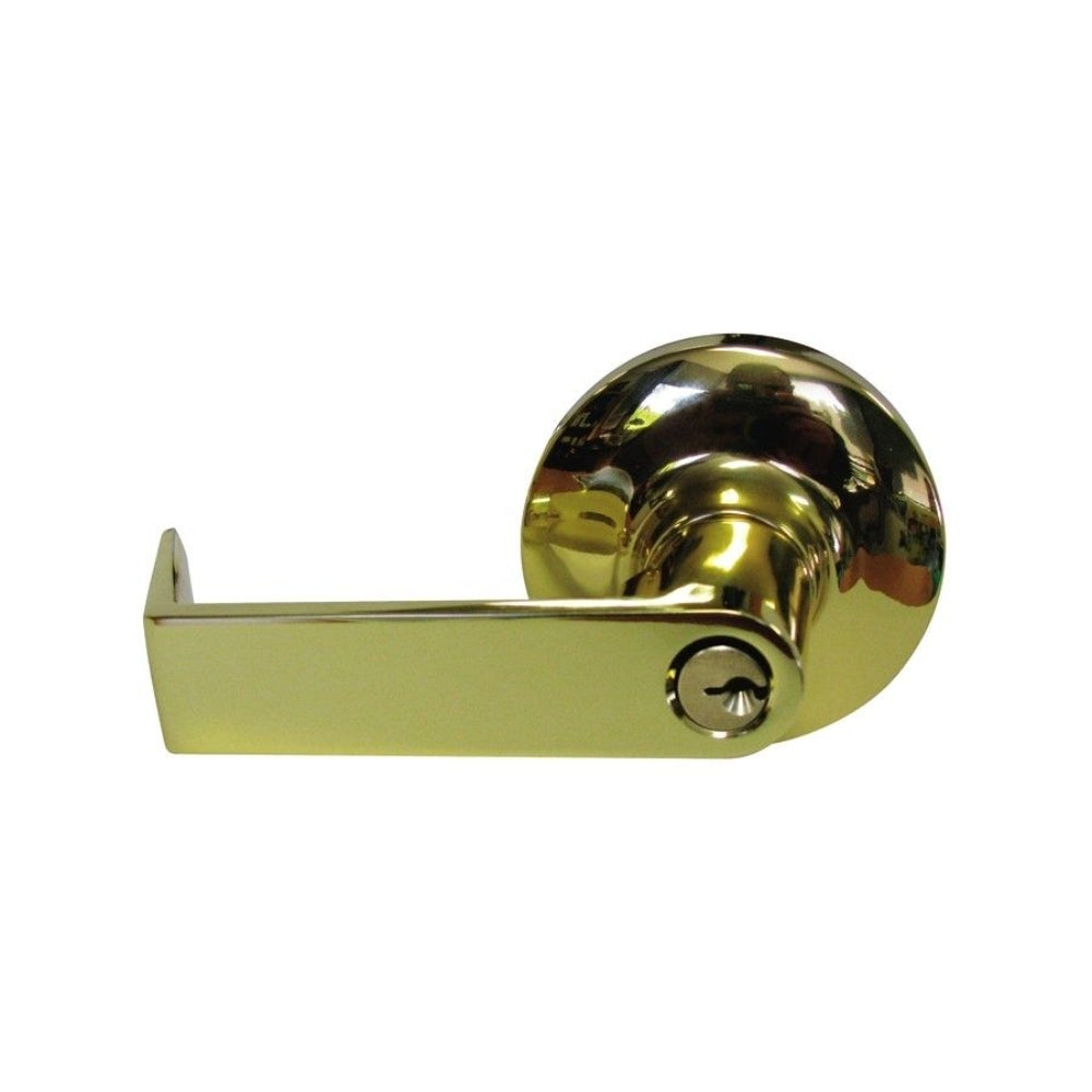 General Lock L153R 605 C 234 S ANSI Grade 1 Mechanical Entrance R-Lever Lockset (Bright Brass) | All Security Equipment