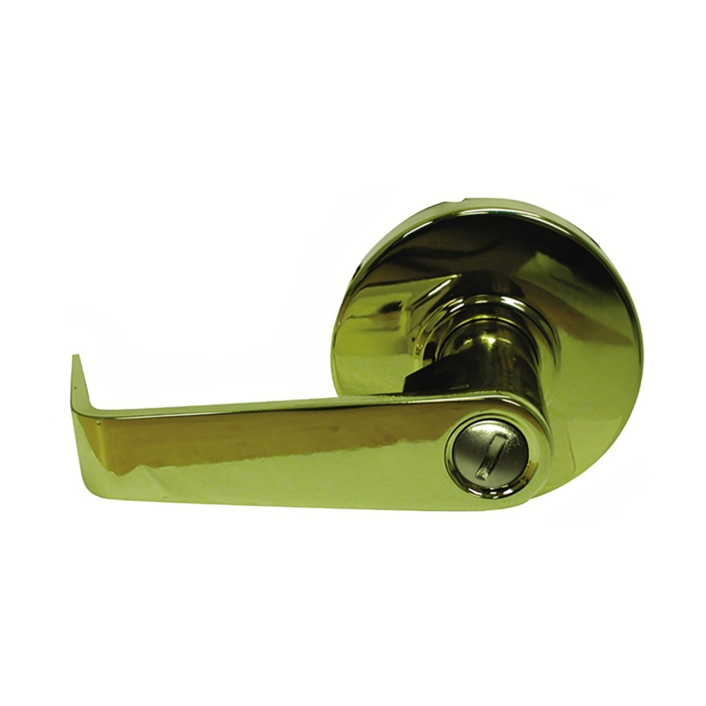 General Lock L240S-605-LL-ANSI Bright Brass Grade 2 Cylindrical Privacy Clutched S-Leverset (Less Latch) | ASE